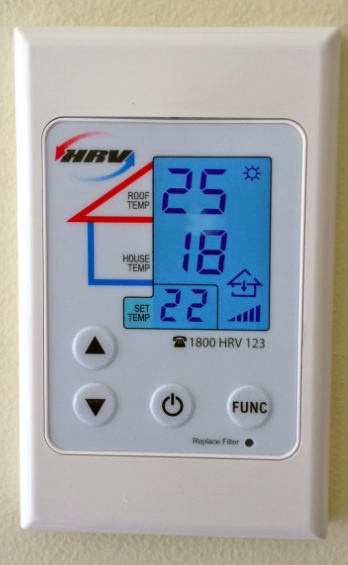 HRV filter light reset