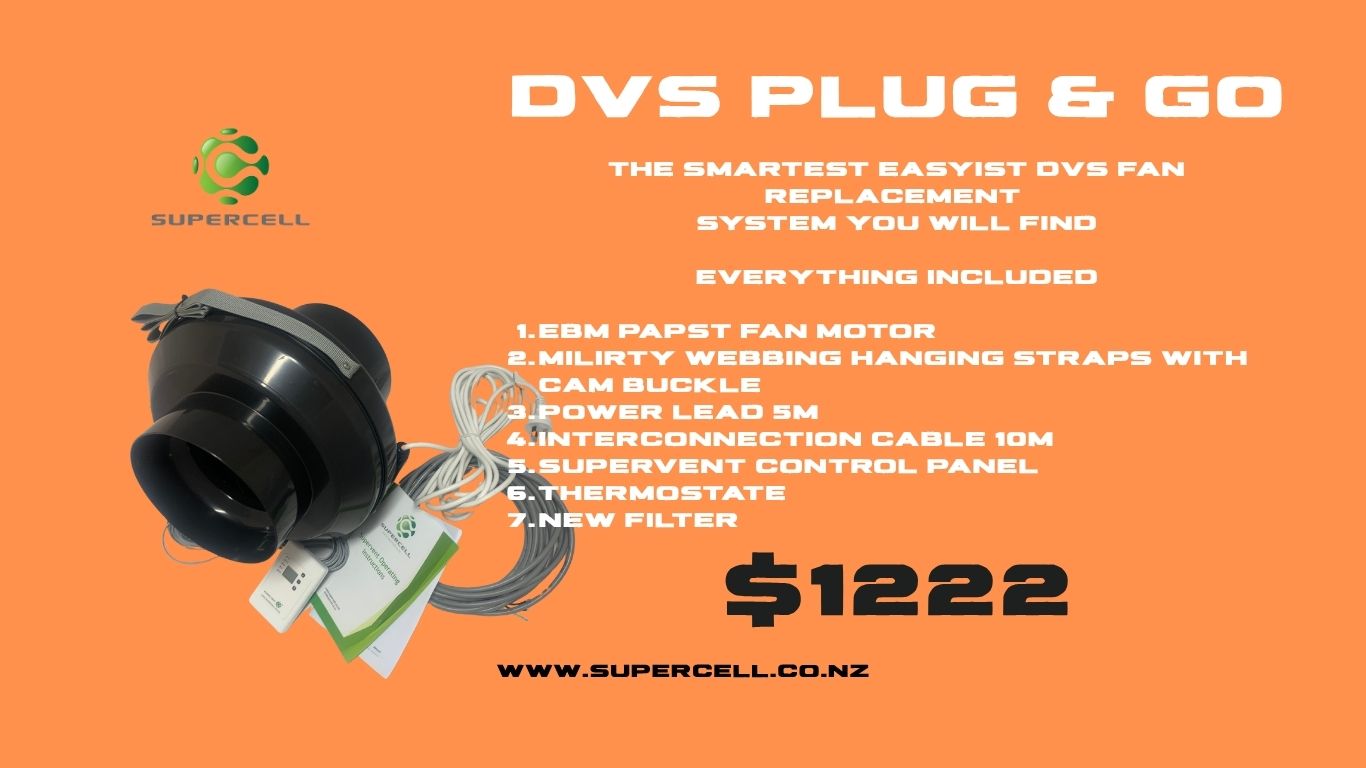 DVS Fan Replacement Made Easy: The Supervent Plug & Go System for Only $1,222