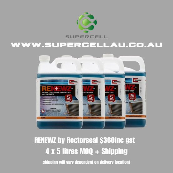 RENEWZ by Rectorseal 4 x 5 litres carton $360 - supercellnz