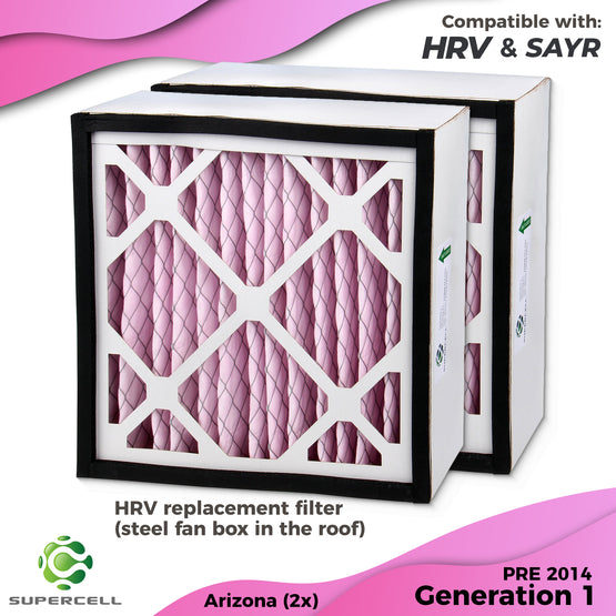 HRV filters Arizona compatible x2 Generation 1 - supercellnz